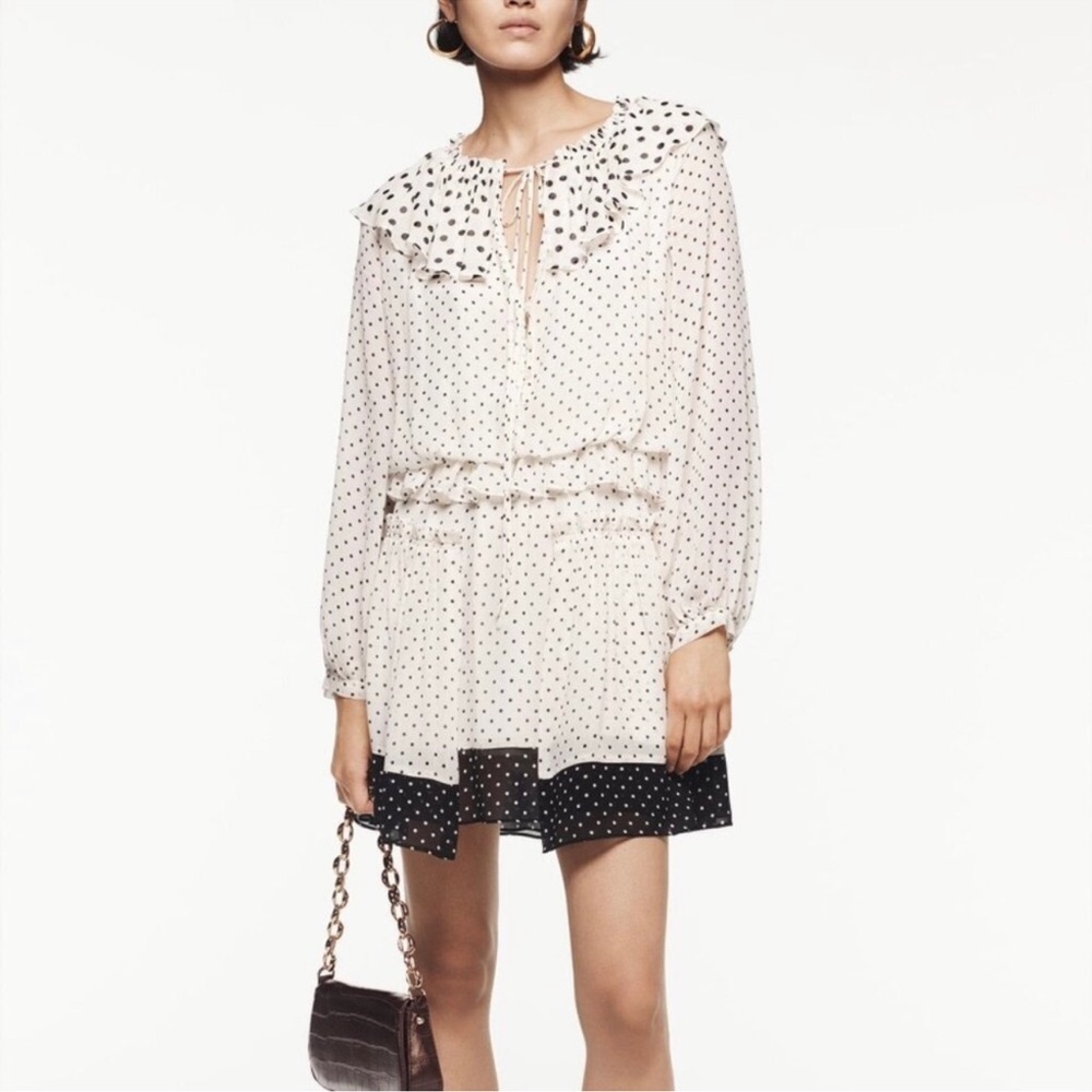 Zara Studio POLKA DOT MINI DRESS LIMITED EDITION defect